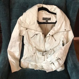 MARC NEW YORK cream belted jacket S